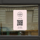 Autocollant de fenêtre Code QR | Panneau d'autocol