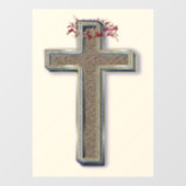 Autocollant de fenêtre de commerce Fond beige (Feuille)