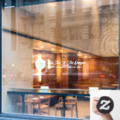 Autocollant de fenêtre de magasin de vacances fant (Fenêtre de café)