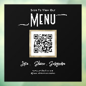 Autocollant de fenêtre de menu d'entreprise simple (Feuille 3)