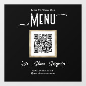 Autocollant de fenêtre de menu d'entreprise simple (Feuille)