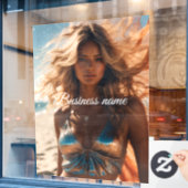 Autocollant de fenêtre de mode personnalisé (Fenêtre de café)