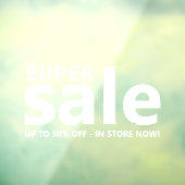 Autocollant de fenêtre de promotion de vente super (Feuille 3)