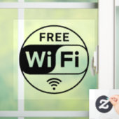 Autocollant de fenêtre de symbole de Wifi gratuit  (Maison)