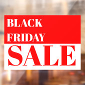 Autocollant de fenêtre de vente du vendredi noir d (Feuille 2)
