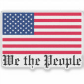 Autocollant de fenêtre de voiture drapeau américai (Devant)