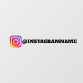 Autocollant de fenêtre de voiture pour Instagram (Feuille)