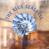 Autocollant de fenêtre d'entreprise logo coquille  (Feuille 2)