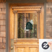 Autocollant de fenêtre heures d'ouverture de la ve (Porte d'accueil)