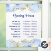 Autocollant de fenêtre heures d'ouverture motif ma (Maison)