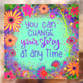 Autocollant de fenêtre «Inspirivité» Change Your S (Feuille 2)