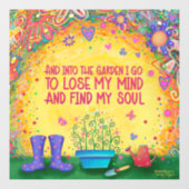 Autocollant de fenêtre «Inspirivité» pour le jardi (Feuille)