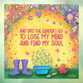 Autocollant de fenêtre «Inspirivité» pour le jardi (Feuille 3)