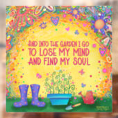 Autocollant de fenêtre «Inspirivité» pour le jardi (Feuille 2)