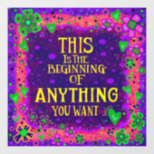 Autocollant de fenêtre « Inspirivité » pour tout c (Feuille)