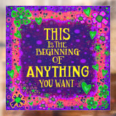 Autocollant de fenêtre « Inspirivité » pour tout c (Feuille 2)