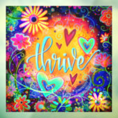 Autocollant de fenêtre «Inspirivité» Thrive (Feuille 3)