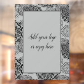 Autocollant de fenêtre Mandalas Gris Chaud Boho (Feuille 2)