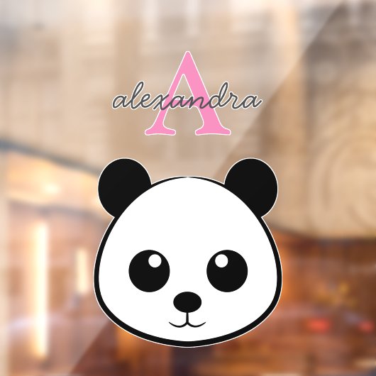 Autocollant de fenêtre personnalisé avec monogramm (Feuille 2)