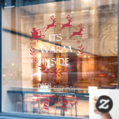 Autocollant de fenêtre personnalisé pour Noël pour (Fenêtre de café)