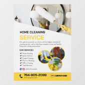 Autocollant de fenêtre personnalisé pour services  (Feuille)