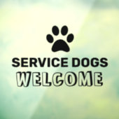 Autocollant de fenêtre pour entreprise accueillant (Feuille 3)