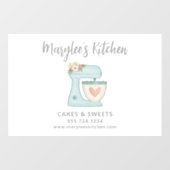 Autocollant de fenêtre pour entreprise de pâtisser (Feuille)