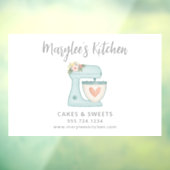 Autocollant de fenêtre pour entreprise de pâtisser (Feuille 3)