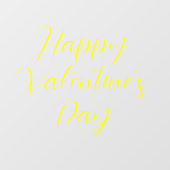 Autocollant de fenêtre pour la Saint-Valentin (Feuille)