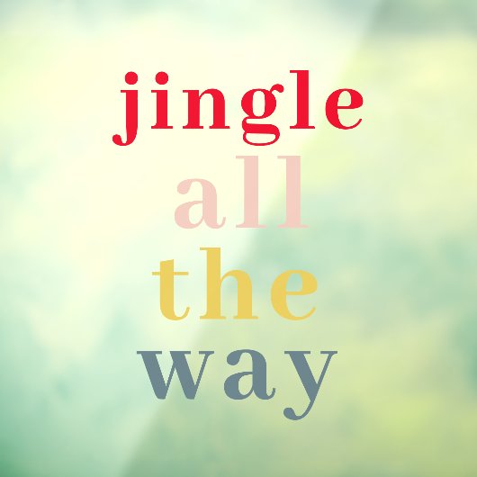 Autocollant de fenêtre pour les fêtes de Noël Colo (Feuille 3)