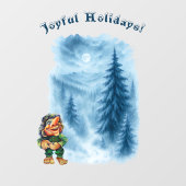 Autocollant de fenêtre pour les fêtes d'hiver d'en (Feuille)