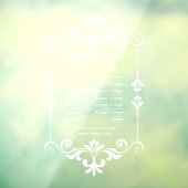 Autocollant de fenêtre pour les heures d'ouverture (Feuille 3)