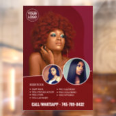 Autocollant de fenêtre pour les services de salon  (Feuille 2)