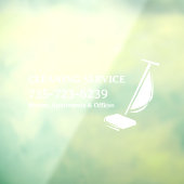 Autocollant de fenêtre pour services de nettoyage (Feuille 3)