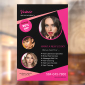 Autocollant de fenêtre pour services de salon (Feuille 2)