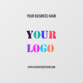 Autocollant de fenêtre promotionnel avec texte de (Feuille)