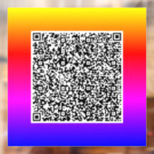 Autocollant de fenêtre promotionnel pour code QR p (Feuille 2)