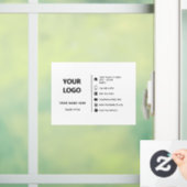 Autocollant de fenêtre publicitaire avec logo de m (Maison)