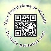 Autocollant de fenêtre QR Code rond blanc pour ent (Feuille 3)