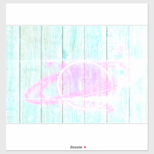 Autocollant de fenêtre sur mesure Spaced Out 14x14 (Feuille)
