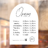 Autocollant de fenêtre transparent pour les heures (Feuille 2)