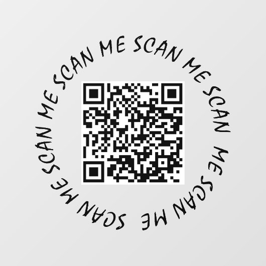 Autocollant de fenêtre - Votre code QR Scannez-moi (Feuille)