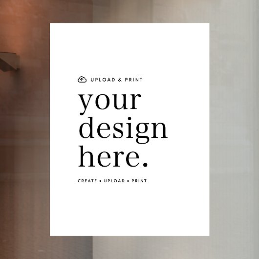 Autocollant de fenêtre Votre création téléchargée 