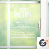 Autocollant de fenêtre WiFi pour bureau et devantu (Maison)