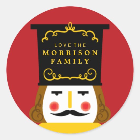 Autocollant de fermeture d'enveloppe de casse-noix (Devant)