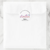 Autocollant de fête d'anniversaire Cupcake Train M (Sac)