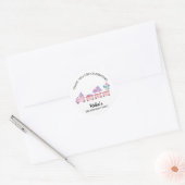 Autocollant de fête d'anniversaire Cupcake Train M (Enveloppe)