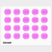 Autocollant de fête d'anniversaire de beauté de ta (Feuille)