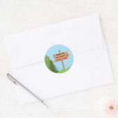 Autocollant de Fête d'Anniversaire de Camping (Enveloppe)