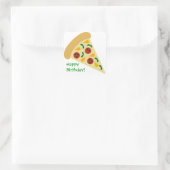 Autocollant de fête d'anniversaire de Pizza Slice (Sac)